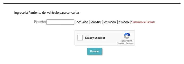 Paso 2 para consultar o cambiar el turno de la VTV en Tigre